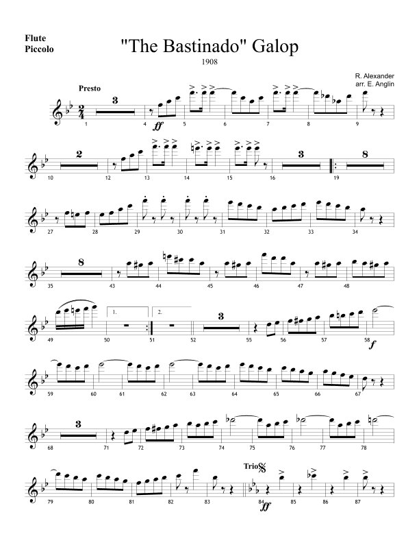 The Bastinado Galop (arr. Emmett Anglin)