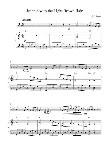 Jeannie with the Light Brown Hair (arr. Kaiserin Rebecca)