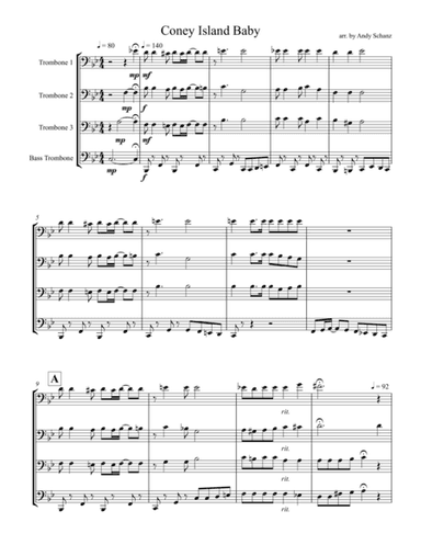 Coney Island Baby (arr. Andy Schanz)