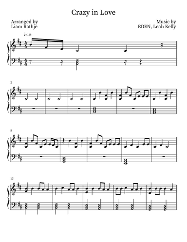 Crazy in Love (arr. Liam Rathje)