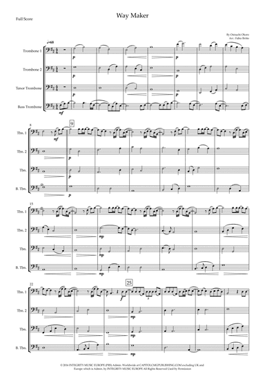 Way Maker (arr. Fabio Britto)