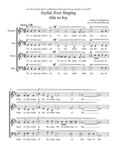 Joyful, Ever Singing: Ode to Joy (arr. Christine Murrain)
