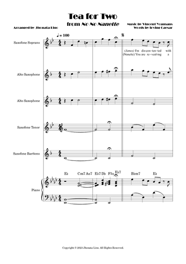 Tea For Two (arr. Jhonata Lino)