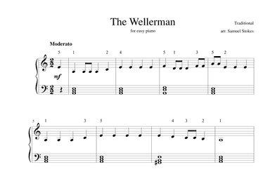 The Wellerman - for easy piano (arr. Samuel Stokes)