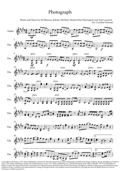 Photograph (arr. Caroline Pearsall)