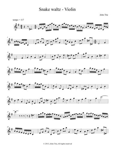 Snake waltz - Violin
