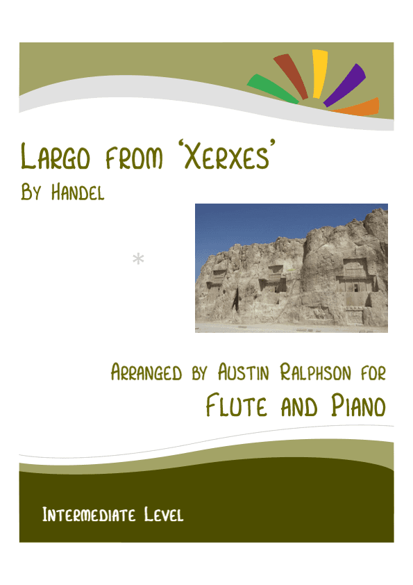 Largo from 'Xerxes' (Handel) - flute and piano with FREE BACKING TRACK (arr. Austin Ralphson)