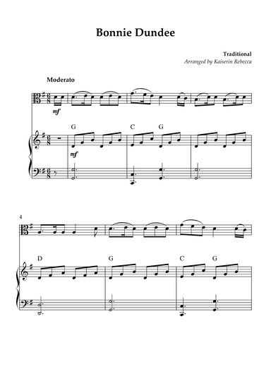 Bonnie Dundee (arr. Kaiserin Rebecca)
