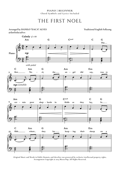 The First Noel (arr. Danilo "Daca" Alves)