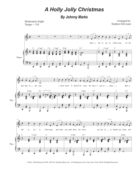 A Holly Jolly Christmas (arr. Stephen DeCesare)