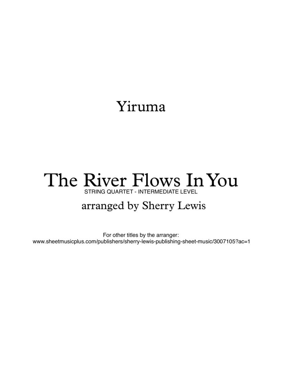 River Flows In You (arr. Sherry Lewis)