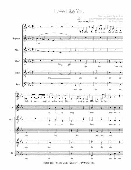 Love Like You (almost Complete Version) (arr. Bryan Sharpe)