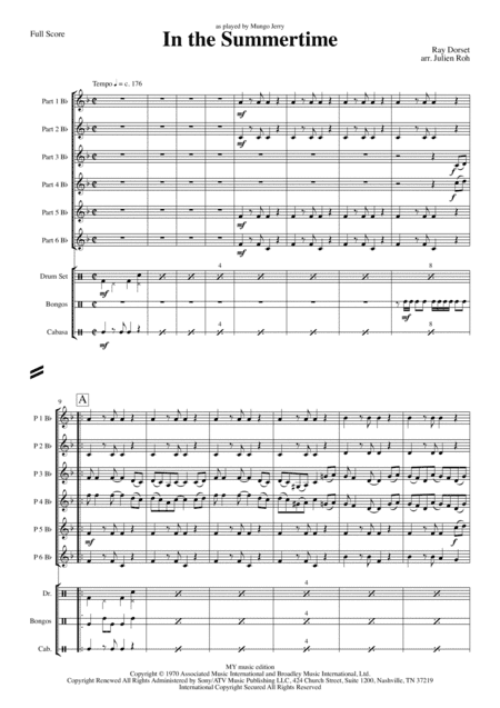 In The Summertime (arr. Julien Roh)