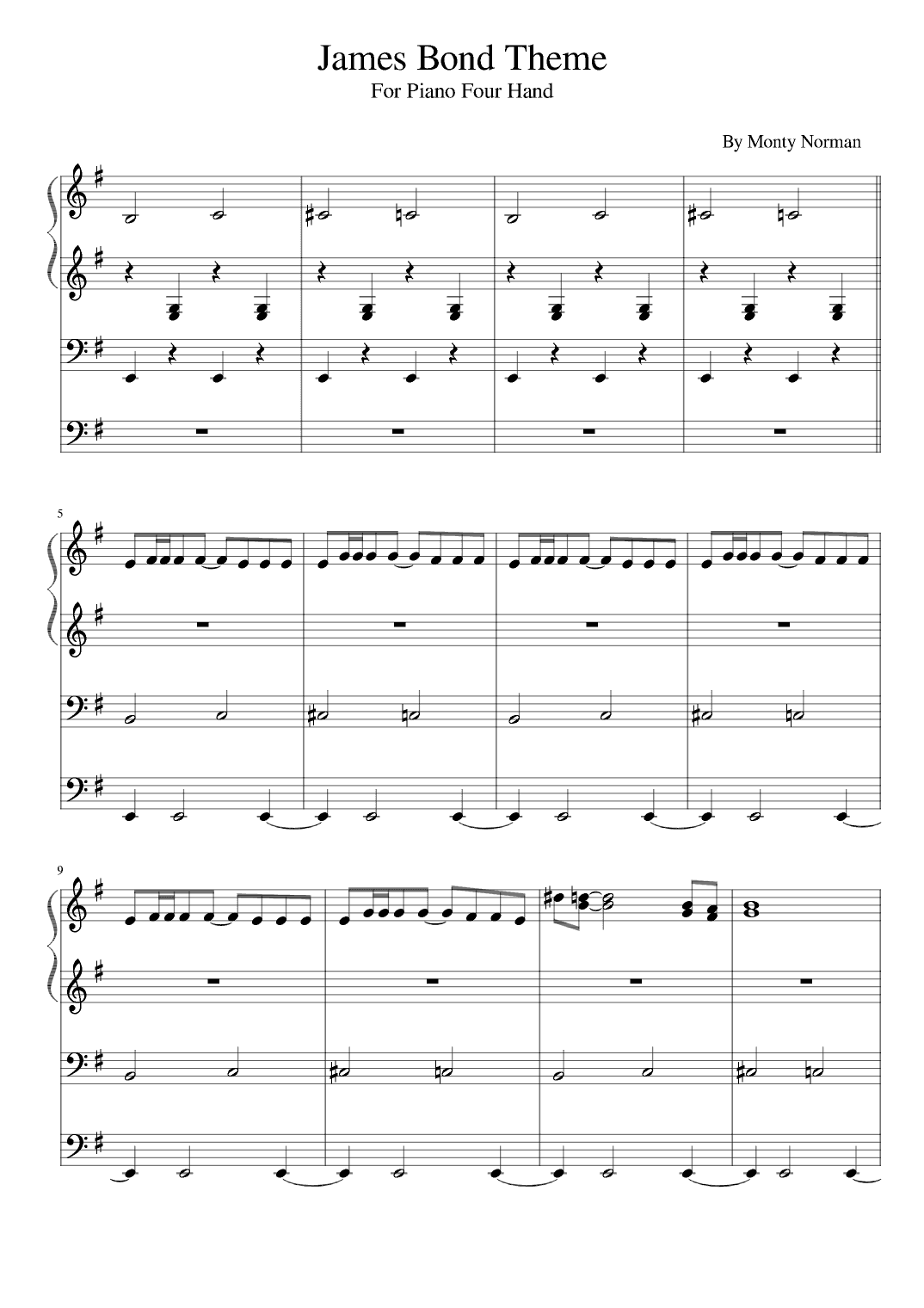 James Bond Theme (arr. poon)