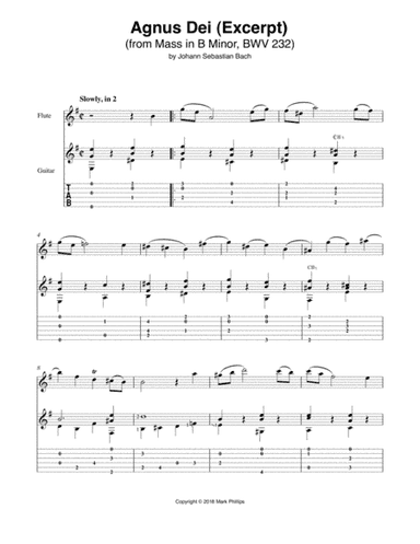 Agnus Dei (Excerpt) (arr. Mark Phillips)