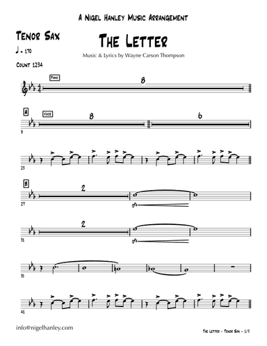 The Letter (arr. Nigel Hanley)