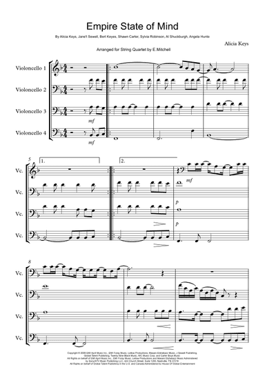 Empire State Of Mind (arr. E.Mitchell)