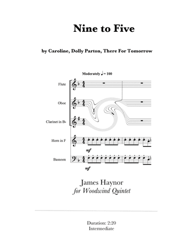 Nine To Five (arr. James Haynor)