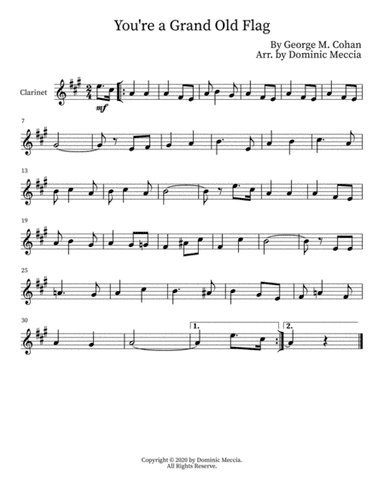 You're a Grand Old Flag (arr. Dominic Meccia)