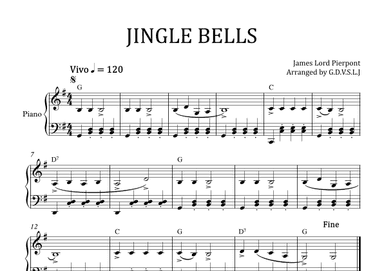 Jingle Bells in G Major (arr. G.D.V.S.L.J)