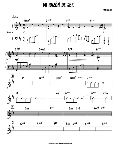 Eres Mi Razon De Ser (arr. Mateo Aguilar)