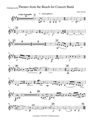 Themes from the Beach E flat Clarinet