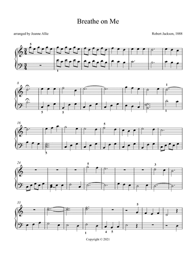 Breathe on me, Breath of God (arr. Jeanne Allie)
