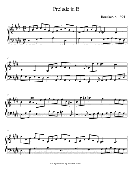 Prelude in E Major
