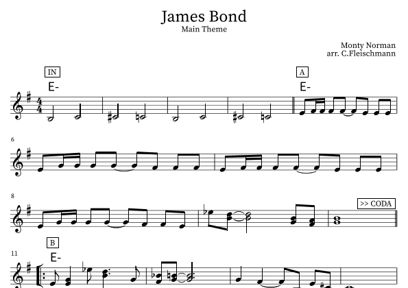James Bond Theme (arr. Christoph Fleischmann)