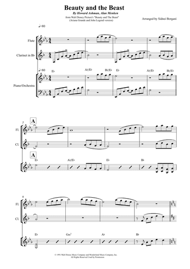 Beauty And The Beast (reprise) (arr. Sidnei Borgani)