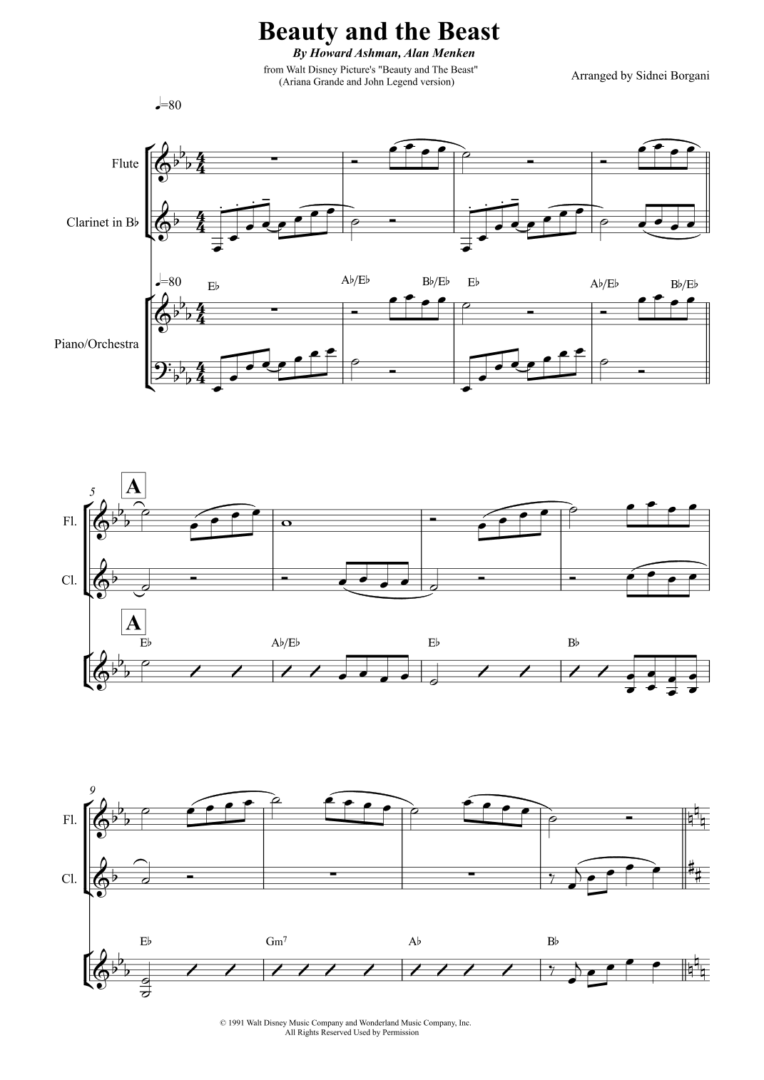 Beauty And The Beast (reprise) (arr. Sidnei Borgani)
