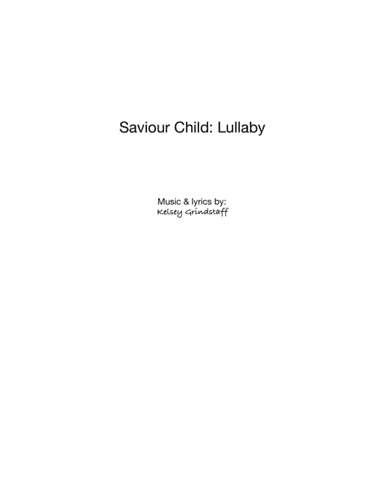 Saviour Child, Lullaby