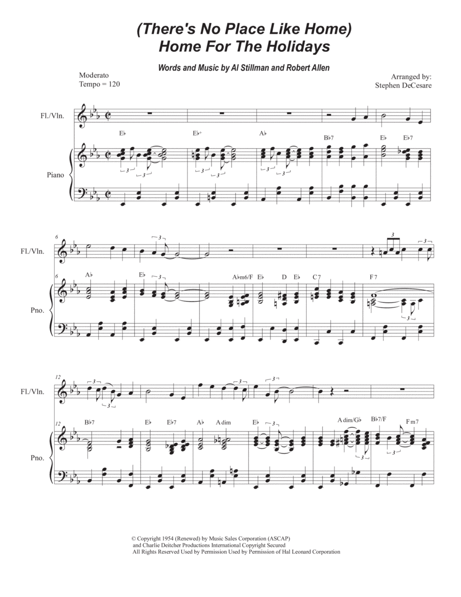 (there's No Place Like) Home For The Holidays (arr. Stephen DeCesare)