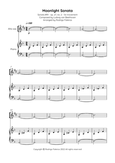 Moonlight Sonata (arr. Rodrigo Faleiros)