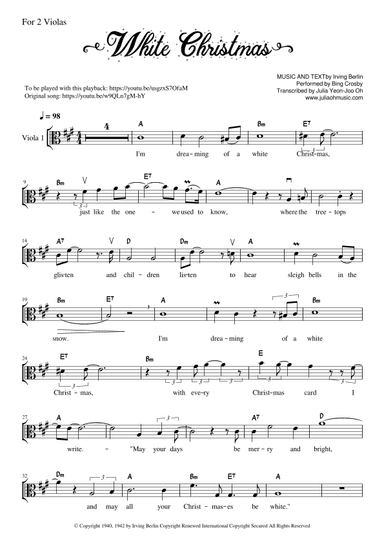 White Christmas (arr. JULIA OH MUSIC | Julia Yeon-Joo Oh)