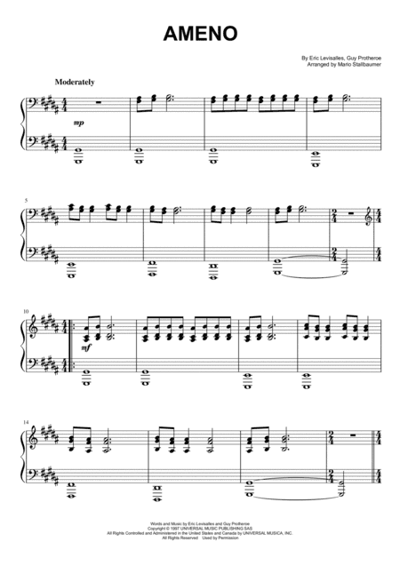 Ameno (arr. Mario Stallbaumer)
