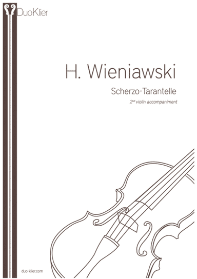 Wieniawski - Scherzo-Tarantelle, 2nd violin accompaniment (arr. Duo Klier)