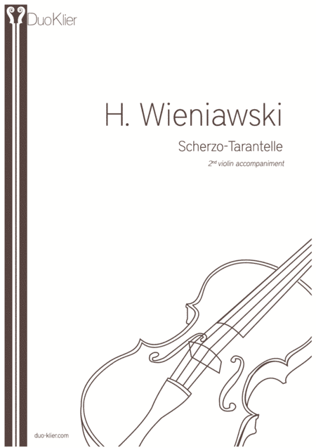 Wieniawski - Scherzo-Tarantelle, 2nd violin accompaniment (arr. Duo Klier)