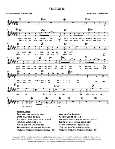 Hallelujah (arr. Stephen Bulat)