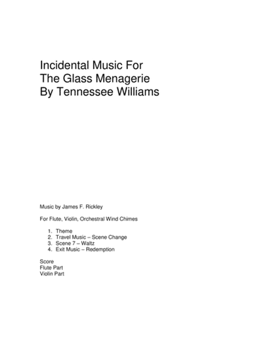 The Glass Menagerie - Incidental Music