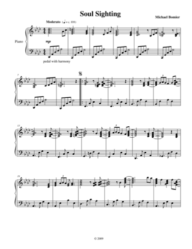 Soul Sighting a Smooth Jazz Piano solo from Modern Solos