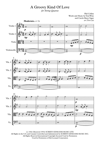 A Groovy Kind Of Love (arr. Tim Cais)