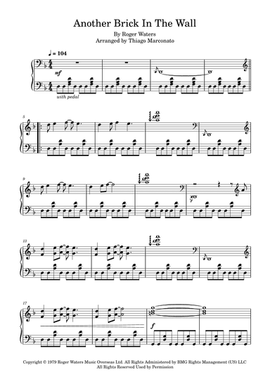 Another Brick In The Wall (arr. Thiago Marconato)