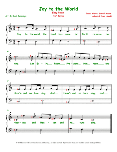 Joy to the World (arr. Lori Cummings)