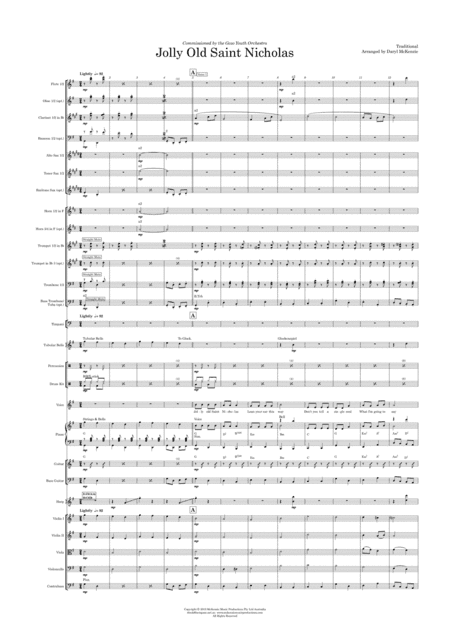 Jolly Old Saint Nicholas Vocal with Pops Orchestra Key of G (arr. Daryl McKenzie)