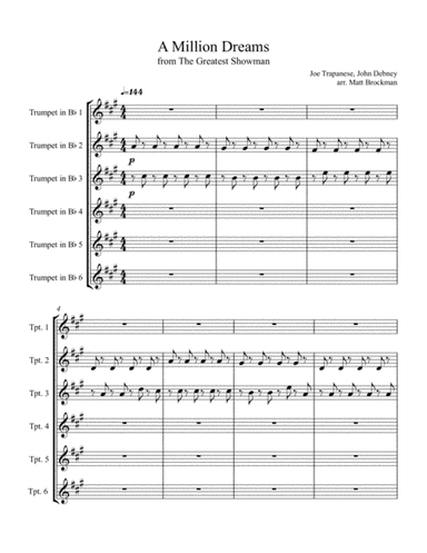 A Million Dreams (arr. Matthew Brockman)