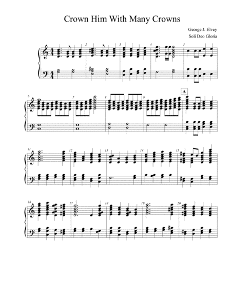 Crown Him With Many Crowns for Handbells (arr. Harmony Corelli)