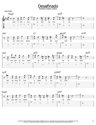 Slightly Out Of Tune (desafinado) (arr. Philip Jackson)