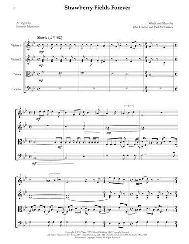 Strawberry Fields Forever (arr. Kenneth Martinson)