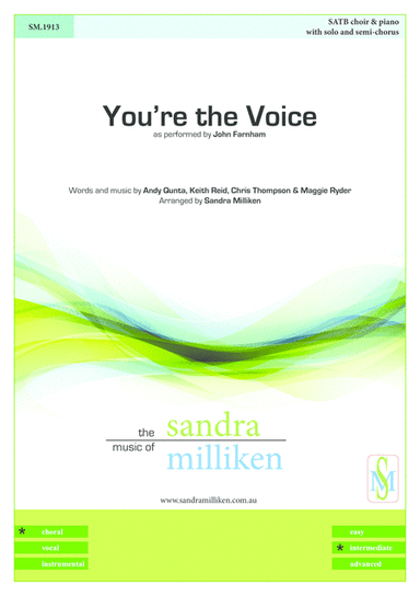 You're The Voice (arr. Sandra Milliken)